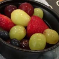 Fresh Fruit · Chilled, freshly cut strawberries, blueberries, red grapes and white seedless grapes. Gluten...