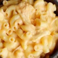 Mac and Cheese · Elbow macaroni in a creamy sauce made with a 3 cheese blend and a touch of spice.