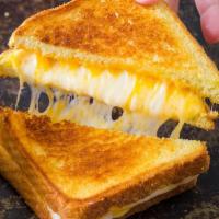 Grilled Cheese Sandwich Plain Platter · Hot sandwich filled with cheese that has been pan cooked or grilled. 