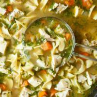 Chicken Soup · Savory soup with a poultry base.