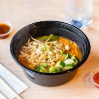 Korean Ramen Soup · Korean style noodle soup spicy of mild.