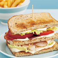 Turkey & bacon club · 3 slices of bread and two layers of filling.