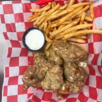 8 Wings Fries and Drink · 8 Wings Breaded or Naked.  You may split the wings and have 4 or each.  You also have the op...