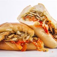Chicken Philly Cheesesteak · Sub comes with Green pepper, Onion & Mayo.