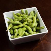 Edamame · Steamed green soy beans.