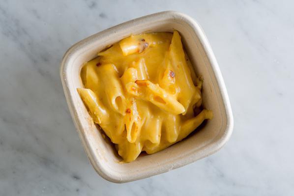 Mac and Cheese · FORAGERS Italian imported 100% semolina pasta, Three cheeses ( cheddar, parmesan & gruyere, heavy cream, milk, dry mustard, garlic, nutmeg, salt, black pepper ( we use a small amount of natural sodium citrate to prevent oil separation) Allergens: Dairy, wheat