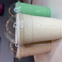16oz Green Machine Protein Packed Smoothie · Our base smoothie comes with Unsweetened Almond milk, Banana, Baby Spinach, Peanut Butter & ...