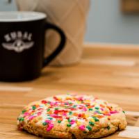 Sugar Cookie with Sprinkles · There are sugar cookies and then there are sugar cookies.  This three inch seasonally colore...