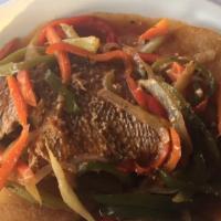 Fresh Whole Snapper · Steamed, brown stew, or escovitch with rice, potatoes, or bammy.