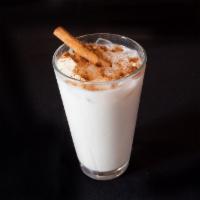 Horchata · Homemade rice milk with dairy and cinnamon.