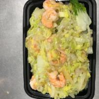 39. Shrimp Chow Mein · With white rice