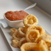 Crisp Calamari · Served with marinara sauce.
