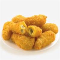 Jalapeno Poppers · 6 pieces. Filled with cheese and fried.