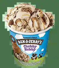 Chubby Hubby Pint · Vanilla non-dairy frozen dessert with gobs of chocolate chip cookie dough & fudge flakes.