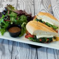 Do It for Johnny Sandwich · Grilled chicken breast, broccoli rabe, garlic, extra virgin olive oil, roasted red peppers a...