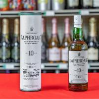 Laphroaig 10 Year · Must be 21 to purchase.750 ML 10 Year Single Malt Scotch Whiskey. 