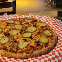 Large BBQ Bacon Cheeseburger Pizza · For a limited time only enjoy a BBQ Bacon Cheeseburger on a large pizza, your choice of doug...