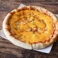 Chubby's 4-Cheese Pizza · Olive oil, Classico sauce, mozzarella, cheese whiz, Colby and Jack cheeses.