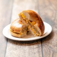 Sausage, Egg and Cheese Sandwich · Served on bagel or croissant.