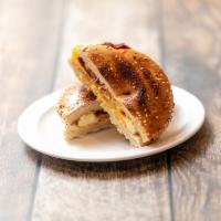 Bacon, Egg and Cheese Sandwich · Served on bagel or croissant.