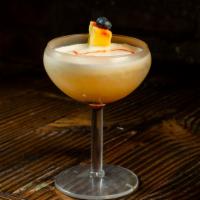 CocoLoco · Coconut cream, passion fruit, white rum, pineapple juice and coconut flakes. Must be 21 to p...