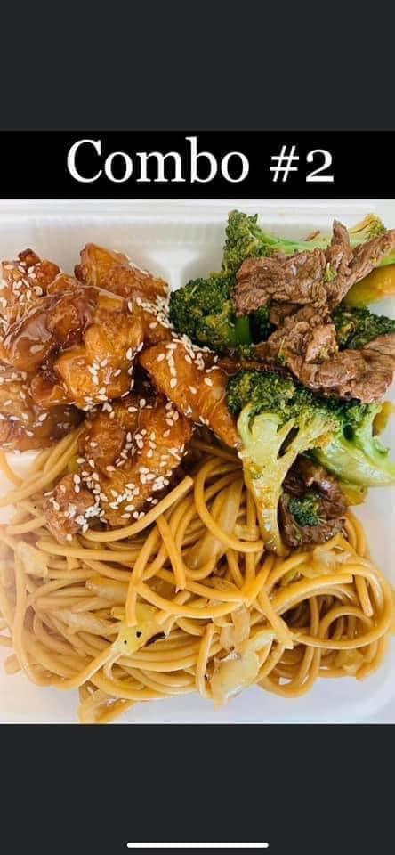 Combo 2 · Served with your choice of 1 rice or noodle and 2 entrees.