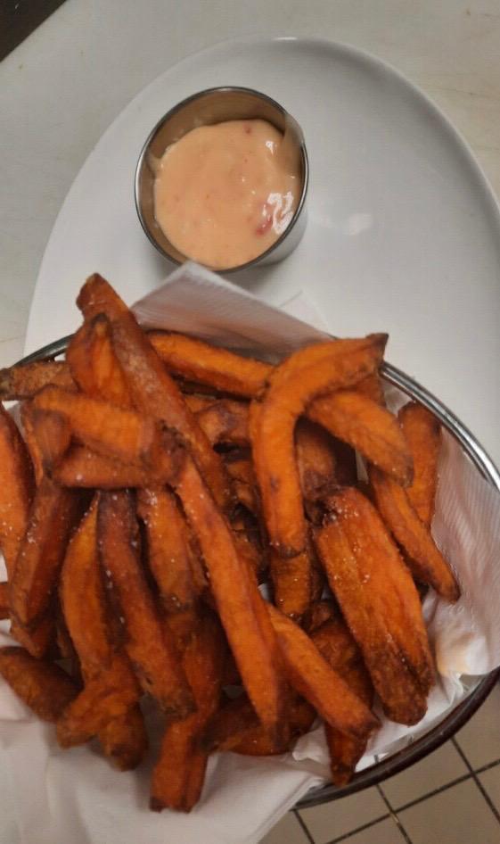 Sweet Potato Fries · Fried sweet potatoes. 