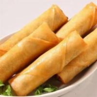 Spring Roll · 6 pieces.Cabbage, Green Beans, Carrots, Mushroom, Onions, Vermicelli.	
