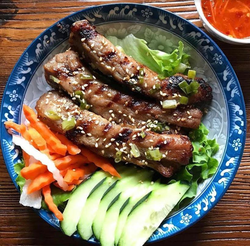 Grilled Marinated Pork Ribs · Slightly crispy on the outside and juicy, tender on the inside. Great with our sweet, sour, and spicy dipping sauces.