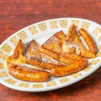 Challah French Toast with Sausage · 