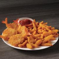 Clam Strips and Butterfly Shrimp · A delicious combination of crispy breaded clam strips and butterfly shrimp.