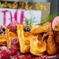 TWC Original Belgian Waffle · Our signature classic buttermilk Belgian waffle. Soft on the inside with just the right amou...