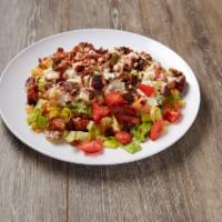Chicken over Rice Platter · Served with lettuce, tomato and white sauce.
