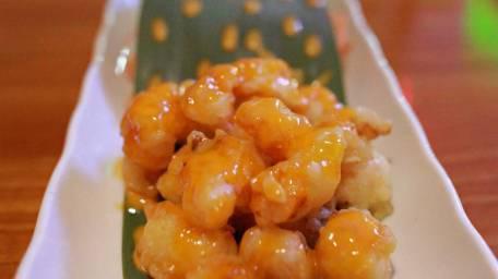 Rock Shrimp · Deep fried baby shrimp with special sauce.