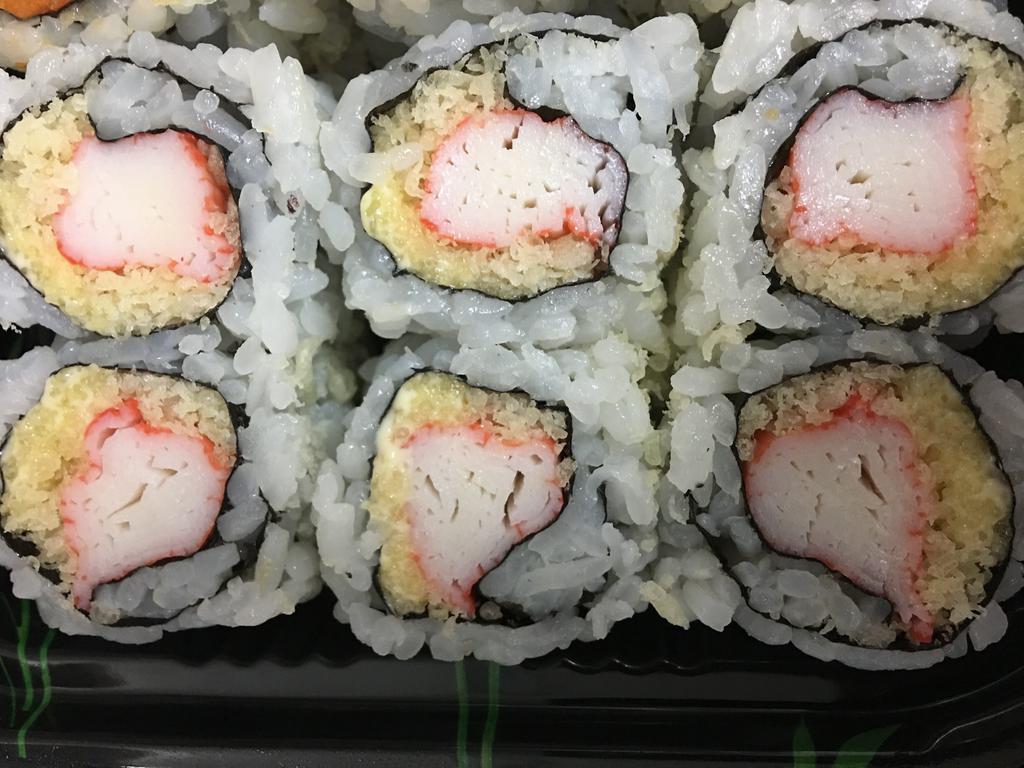New York Roll · Kani, tempura flake and japanese mayo.