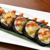 Shrimp Tempura Roll · shrimp tempura with avocado,cucumber and eel sauce.