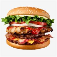 World Burger · Angus beef, chicken, pepperoni, sausage 