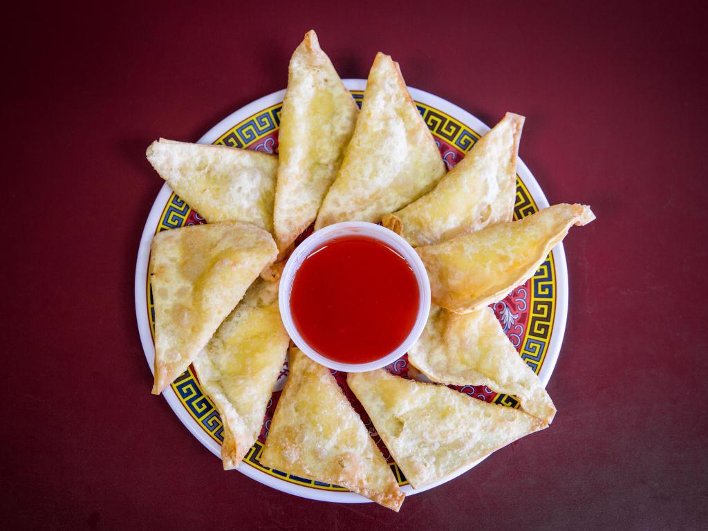 Fried Wonton with Crabmeat and Cheese · 