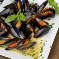Mussels Marinara · Fresh mussels cooked in our delicious garlic and white wine sauce