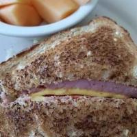 Grilled Ham Sandwich · Mayo, lettuce, tomato, whole wheat or white toast.
