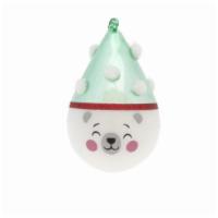 POLAR BEAR TEAR DROP · Our modern tear drop ornament comes to life with a joyful Polar Bear face and hat with danci...