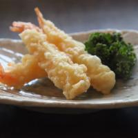 Shrimp Tempura · 3 pieces. Breaded and fried shrimp.