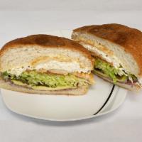 Tortas · Beans, Onion, Quesillo, Lettuce, Mayonaise, Tomato, Meat, Avocado, Jalapeno      (Frijol, Ce...