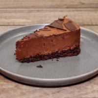 Chocolate Mousse Cake · Single Serving Slice of Rich Belgian Chocolate Mousse on a Chocolate Cake Crust topped with ...