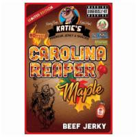 Carolina Reaper Maple Beef Jerky · Katie's Carolina reaper maple jerky is the perfect blend of the Carolina reaper pepper and m...