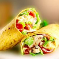 W1. Classic Chicken Wrap · Grilled chicken, lettuce, tomato, American cheese.