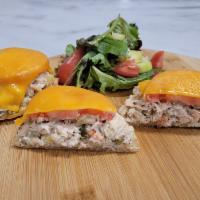 Tuna Melt · English muffin, Tuna salad, tomato and cheddar cheese.