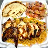 1/4 Chicken Meal Combo · (2pcs) Served with pita bread & 2 side orders of your choice