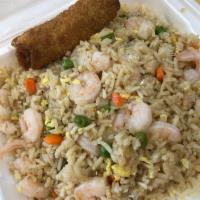 Fried Rice and Egg Roll Meal · Comes with 1 egg roll.