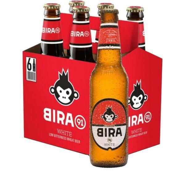Bira White Hefeweizen. · Wheat ale with a hint of spicy citrus soft finish. Peppery coriander and the sweet orange peel aroma. ABV 4.7%. Imported from India. 6